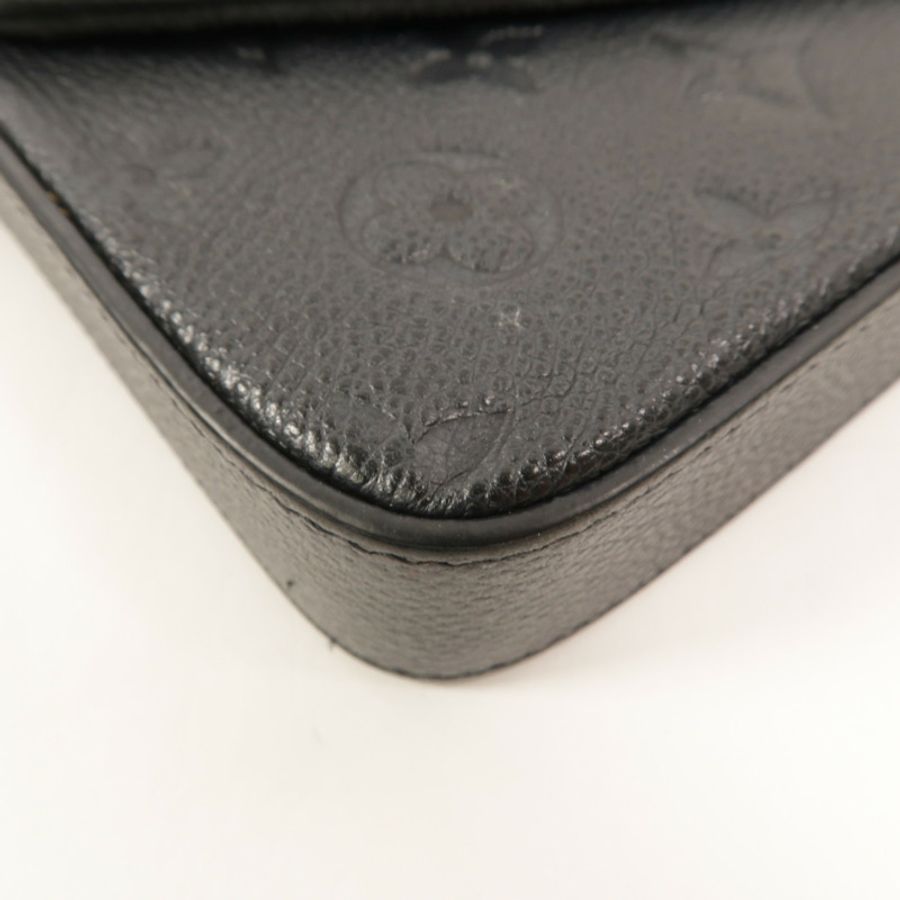 LOUIS VUITTON Monogram Empreinte Felicie Pochette鏈帶肩背袋-14