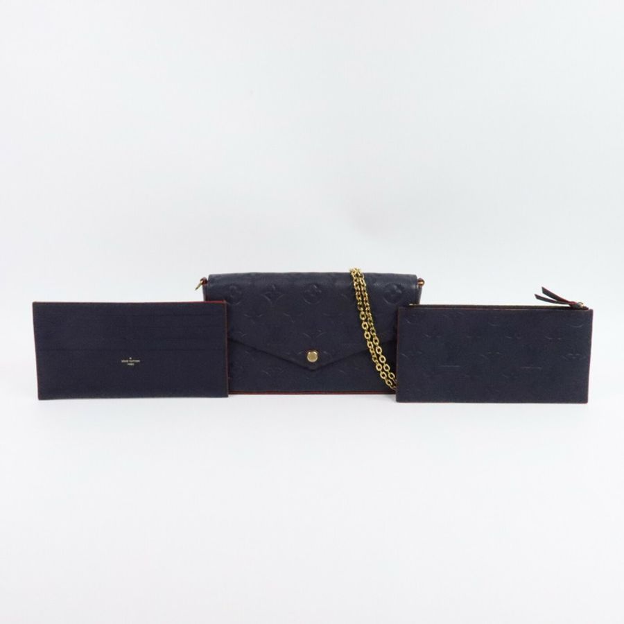 LOUIS VUITTON Monogram Empreinte Pochette Felicie金扣肩背袋-9
