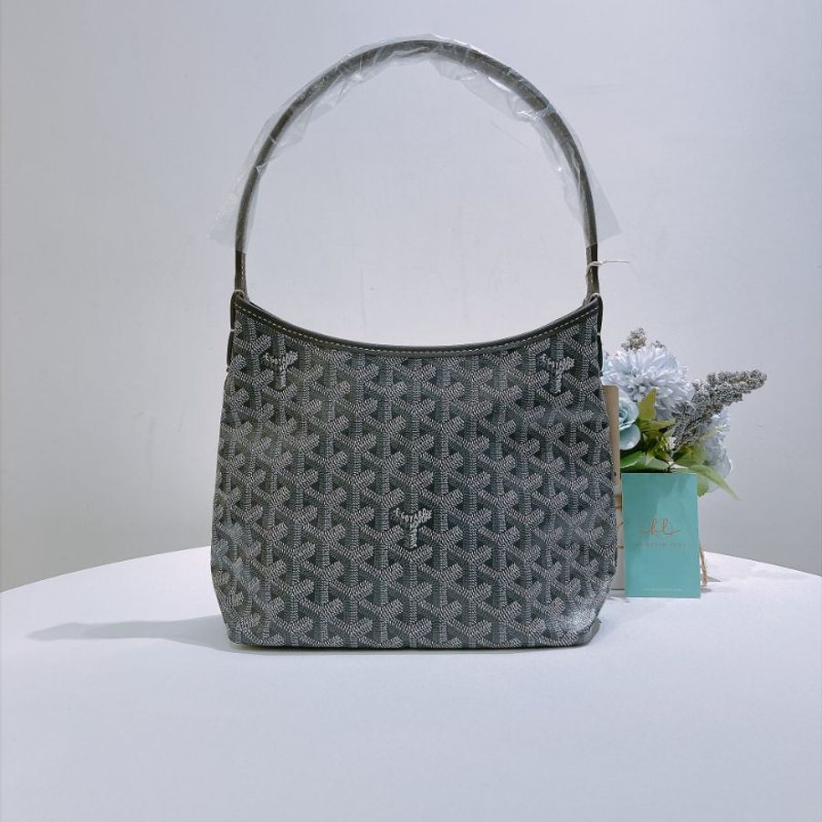 TW4951 Goyard 戈雅迷你單肩包包 Bohème Mini Hobo Bag Canvas Grey-2