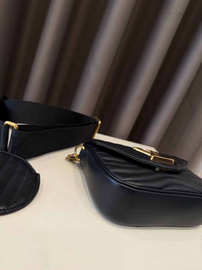 (經典美包)Louis vuitton路易威登LV New wave三合一斜背包晶片款✨-4