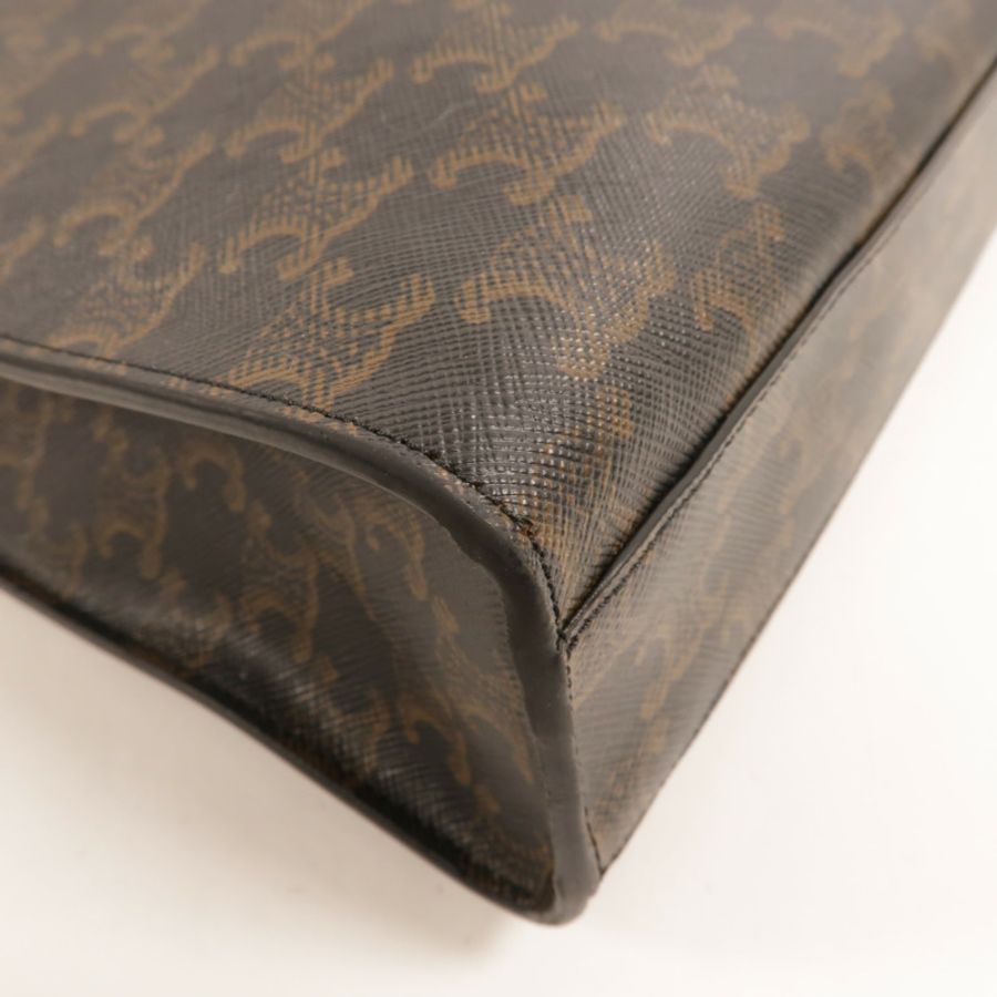 CELINE 塗層帆布Triomphe Cabas Tote Bag手挽肩背兩用袋-7