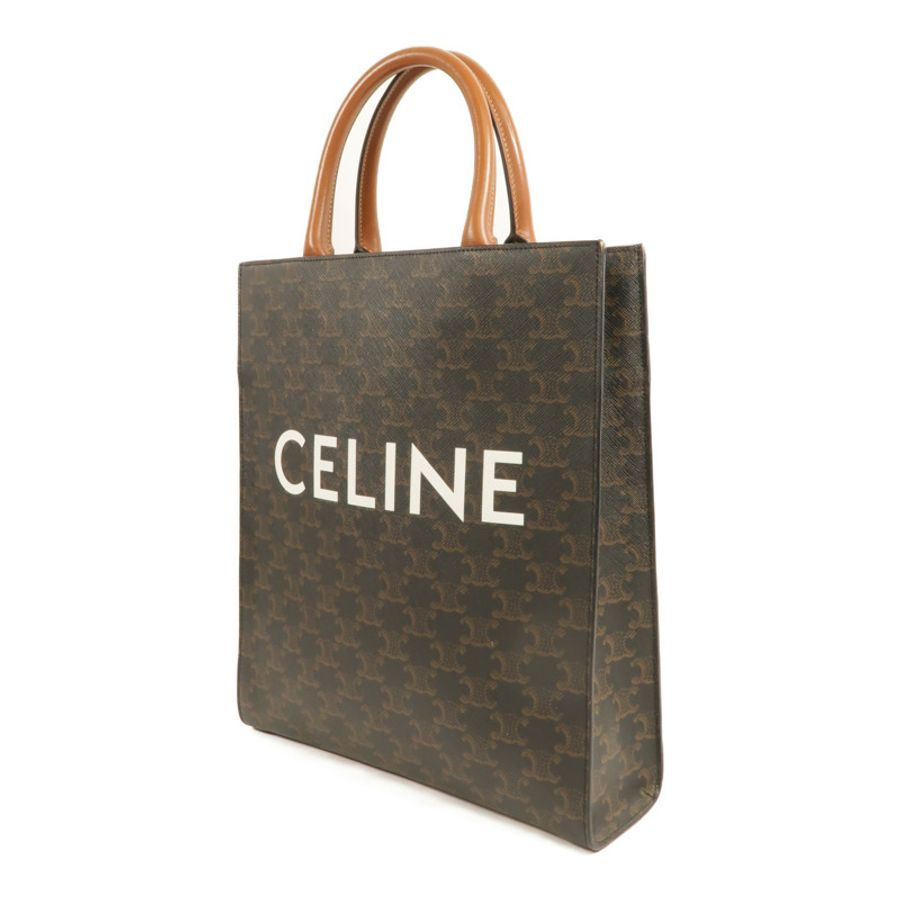 CELINE 塗層帆布Triomphe Cabas金扣手挽肩背兩用袋-2
