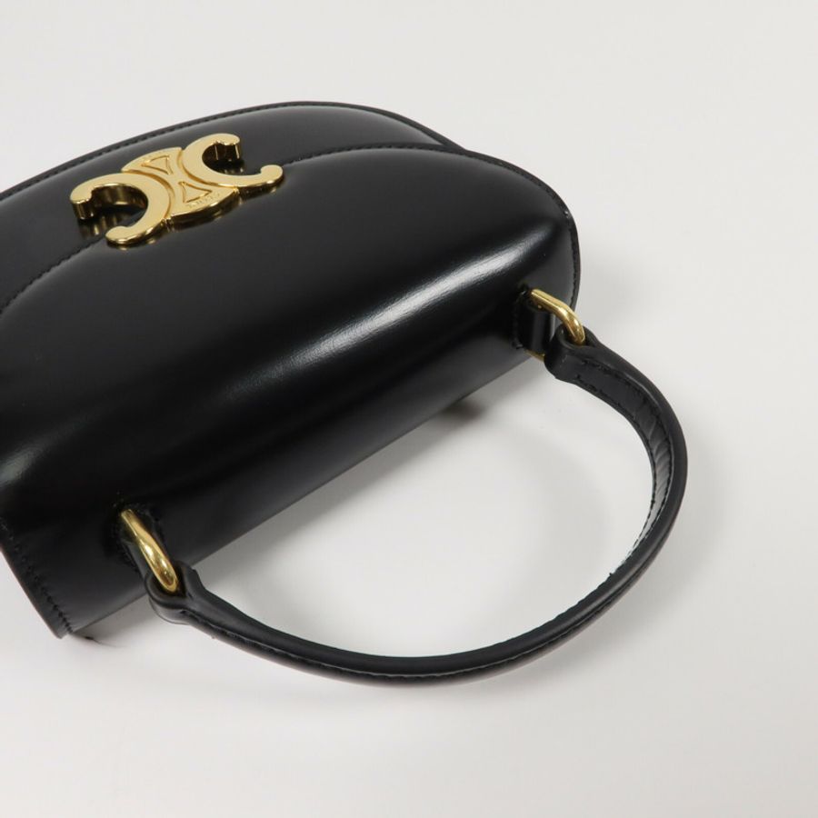 CELINE 牛皮皮革Mini Besace Clea手挽肩背兩用袋-7