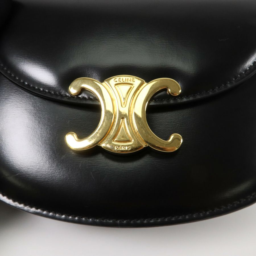 CELINE 牛皮皮革Mini Besace Clea手挽肩背兩用袋-9