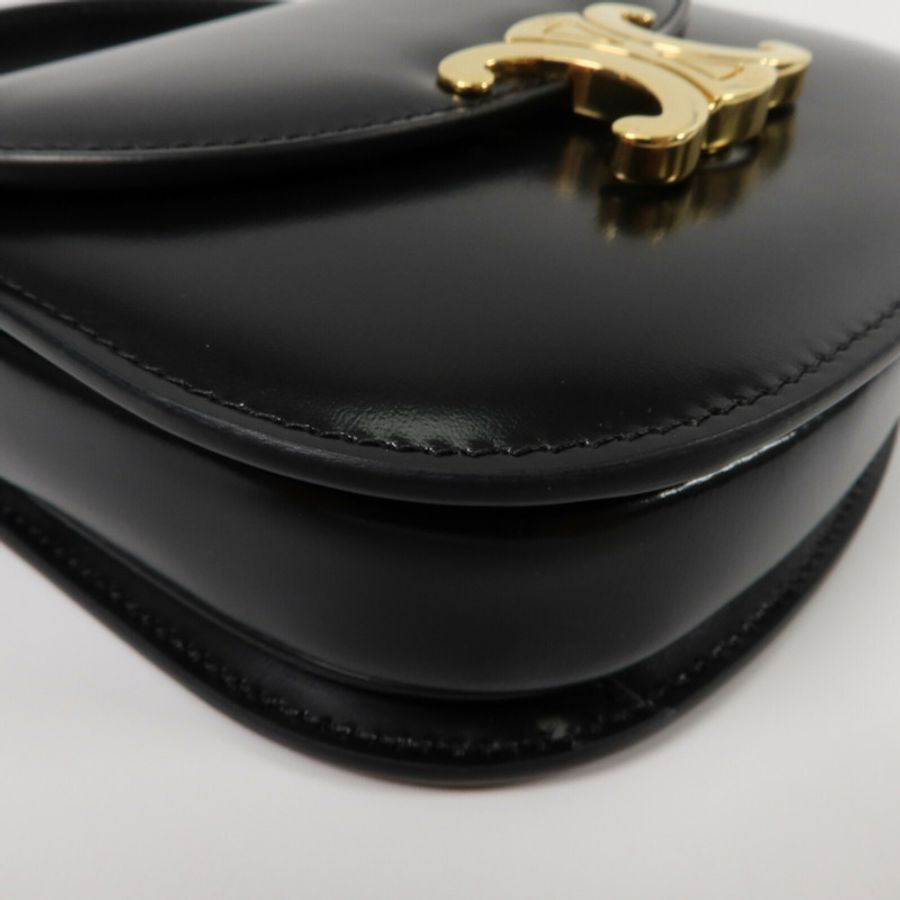 CELINE 牛皮皮革Mini Besace Clea手挽肩背兩用袋-12