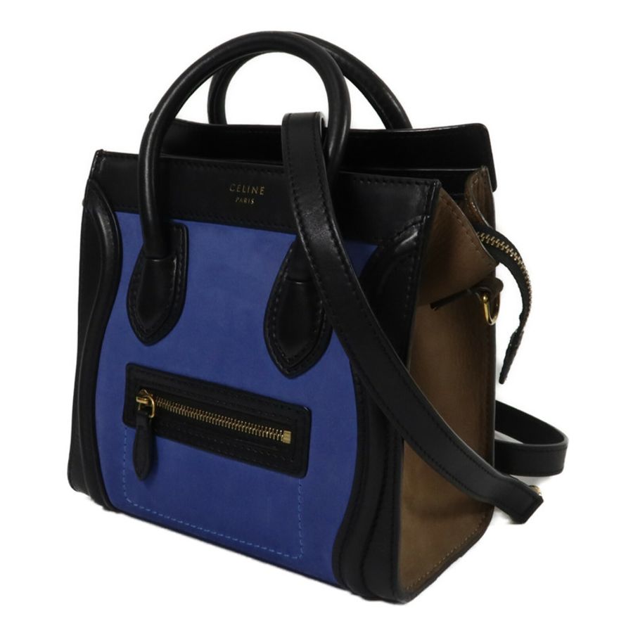 CELINE 牛皮皮革Nano Luggage手挽肩背兩用袋-2