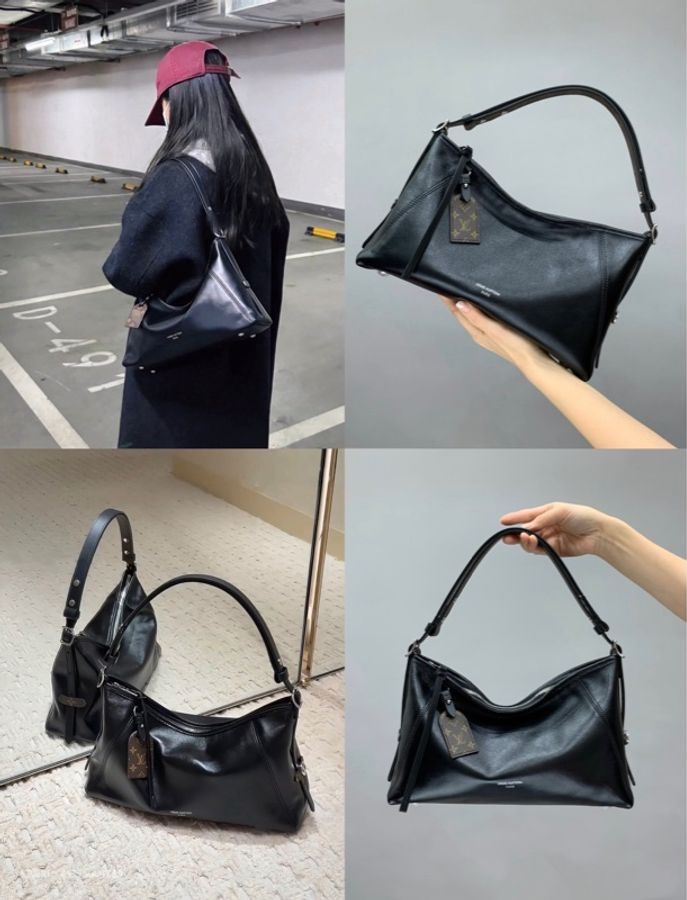 LV Carryall EW 單肩包 黑武士 橫版 黑色 M28160-0