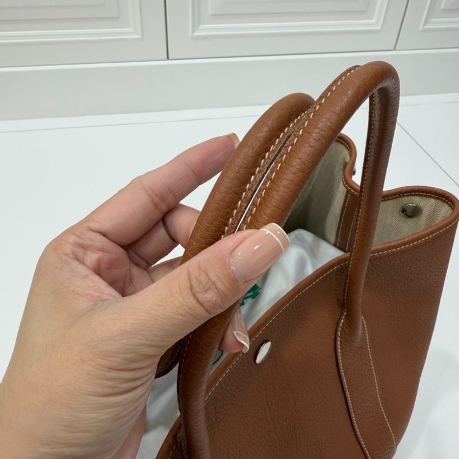 hermes 愛馬仕 garden party 36 花園派對 金棕 手提包 肩背包 購物包 公事包-15