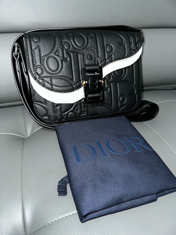 Dior Small Saddle Messenger Bag with Flap-1