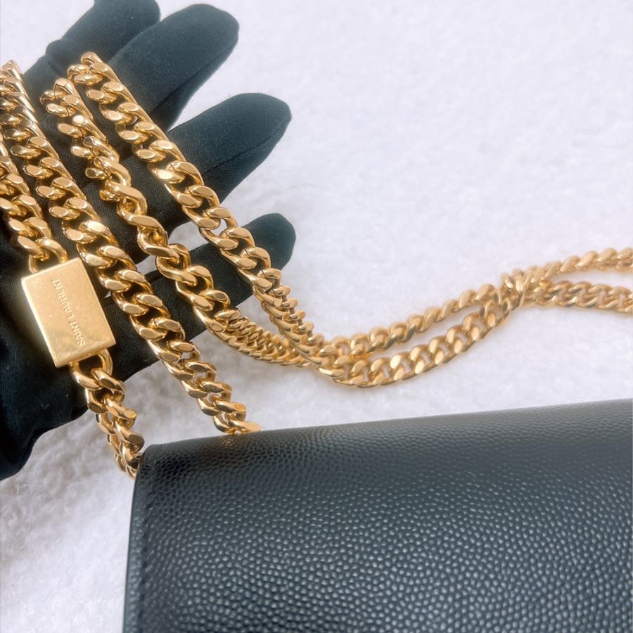 YSL kate woc 黑金鏈條包-9