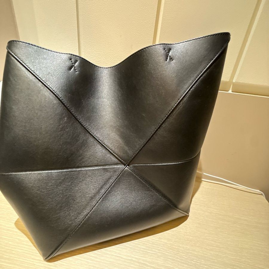 LOEWE Puzzle Fold Tote Medium 黑色 托特包|專櫃正品|附完整配件-1