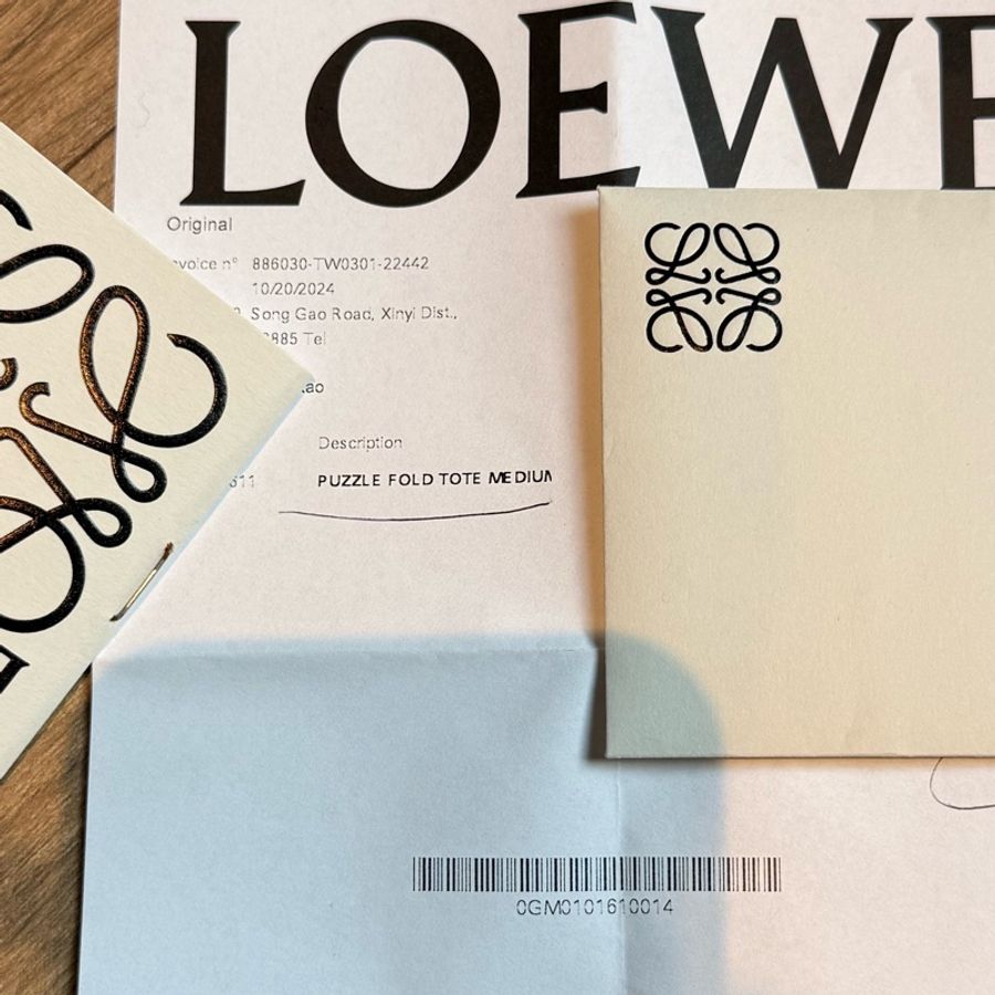 LOEWE Puzzle Fold Tote Medium 黑色 托特包|專櫃正品|附完整配件-5