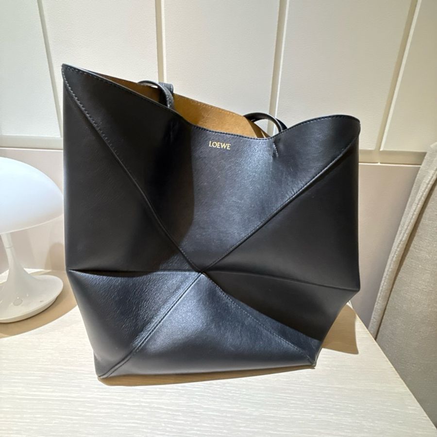 LOEWE Puzzle Fold Tote Medium 黑色 托特包|專櫃正品|附完整配件-6