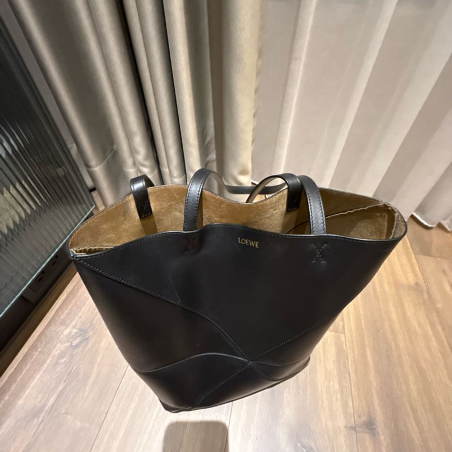 LOEWE Puzzle Fold Tote Medium 黑色 托特包|專櫃正品|附完整配件-11