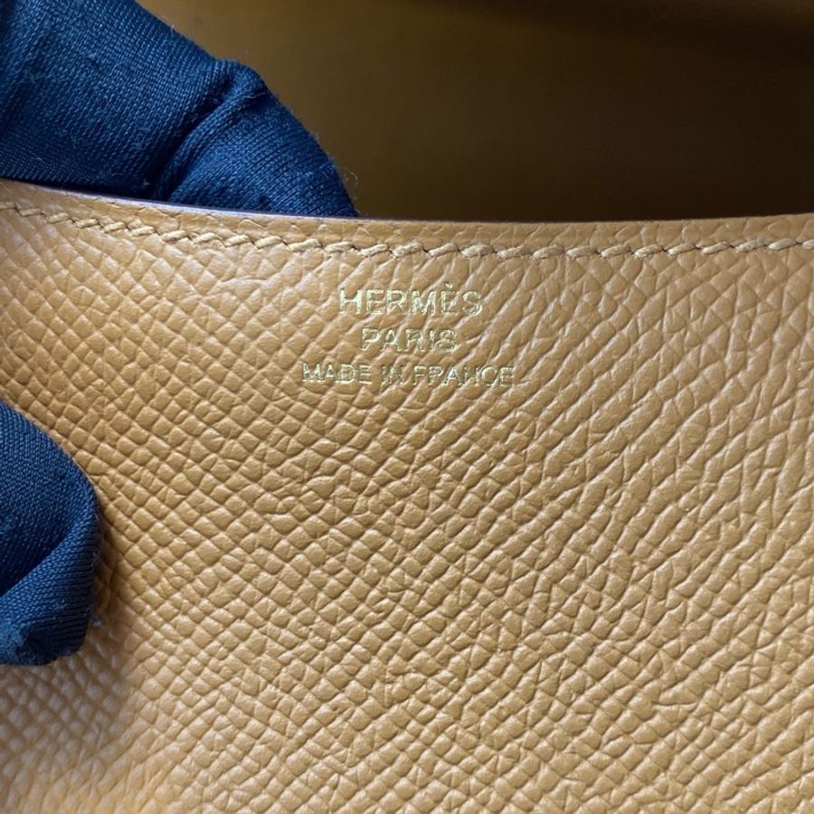 HERMES 愛馬仕 Constance19 B刻 康康金扣餅乾色-6