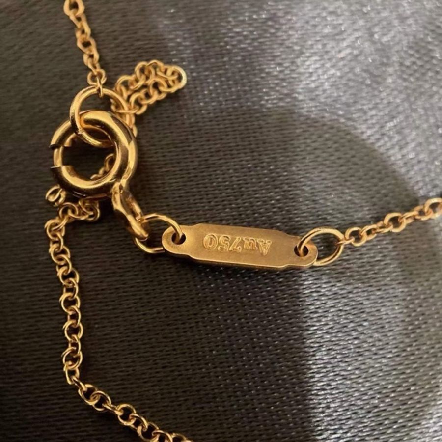 99新 Tiffany&co 蒂芙尼 玫瑰金小號笑臉項鍊-5