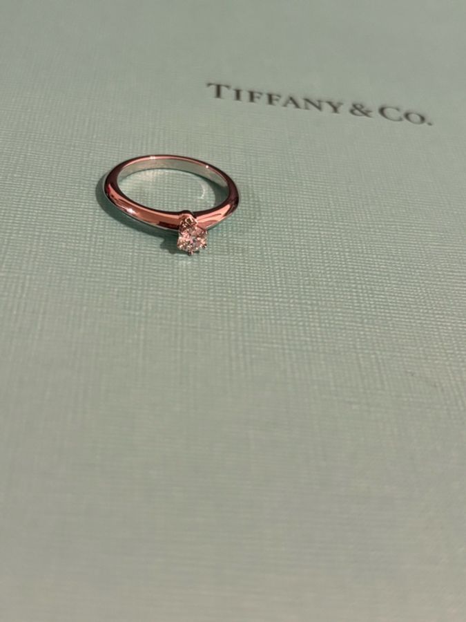 Tiffany 六爪鑽 0.24ct 美物-18