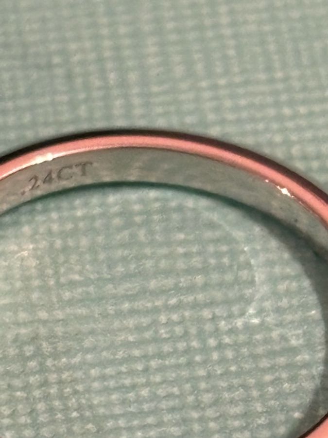 Tiffany 六爪鑽 0.24ct 美物-20