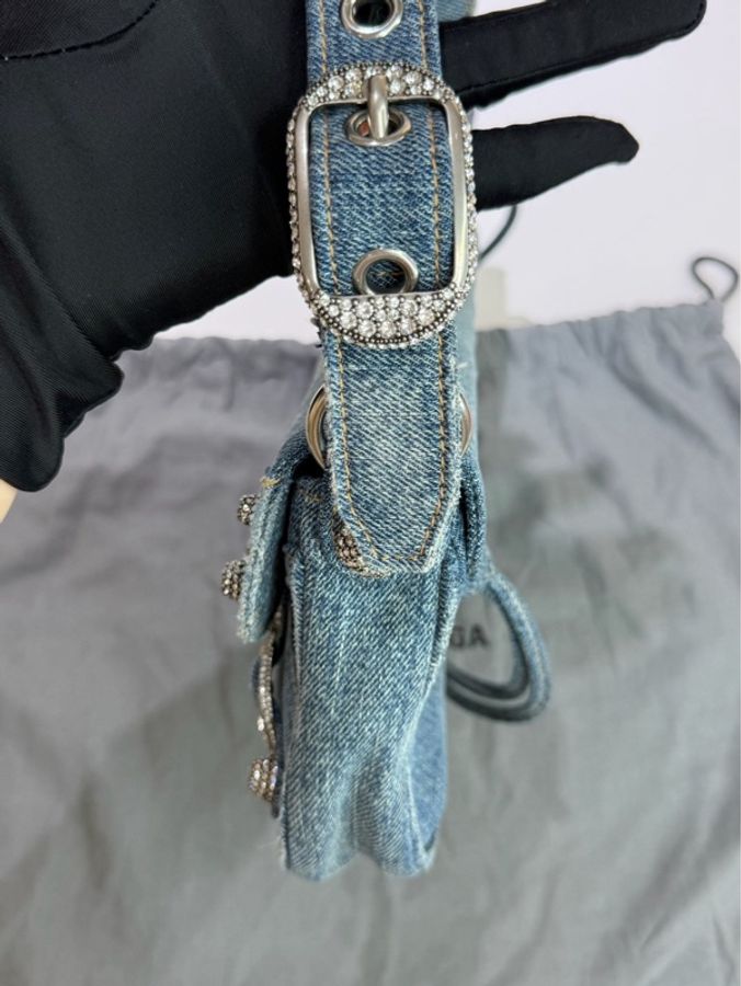 巴黎世家|BALENCIAGA 牛仔鑽扣法棍-4