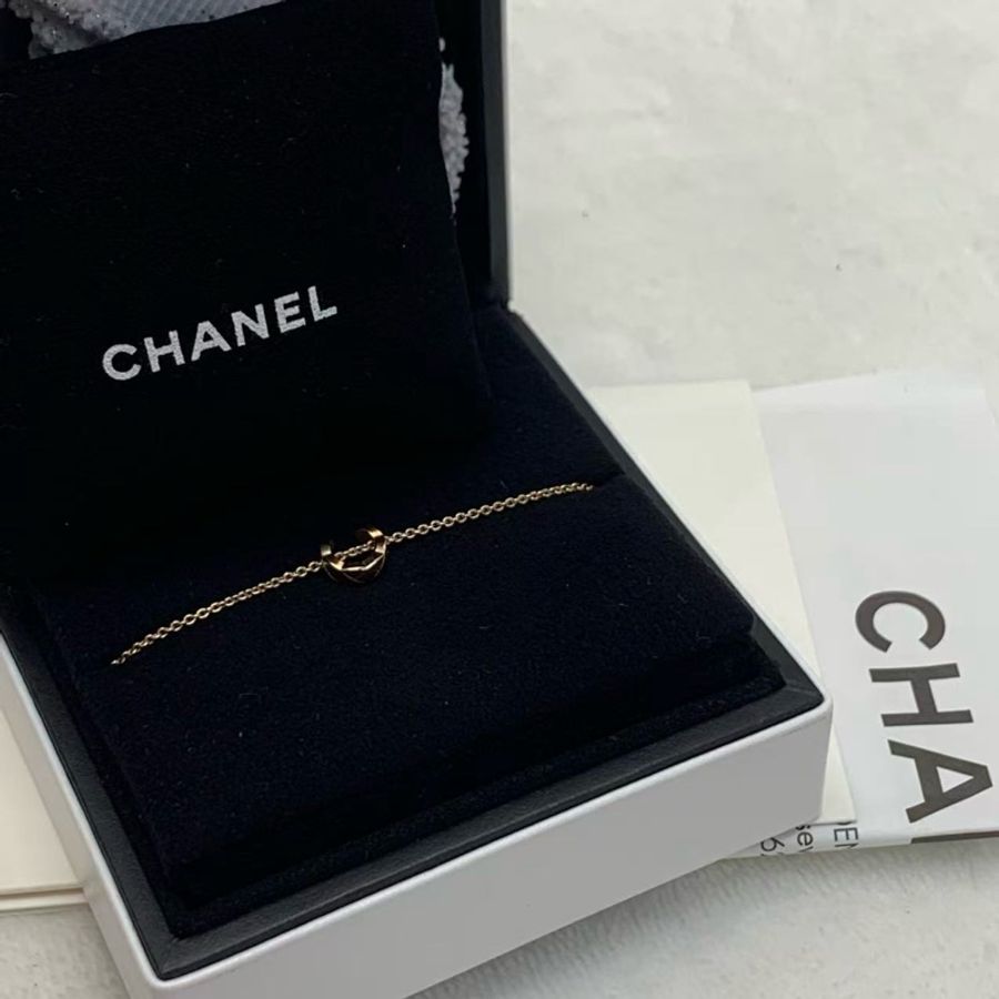 CHANEL香奈兒 Coco手鍊 18k米金色 半圓形扣設計 時尚款女士首飾 2026年-1
