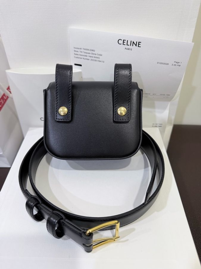 全新品🌟2026購證正本 CELINE TRIOMPHE 凱旋門腰包-5