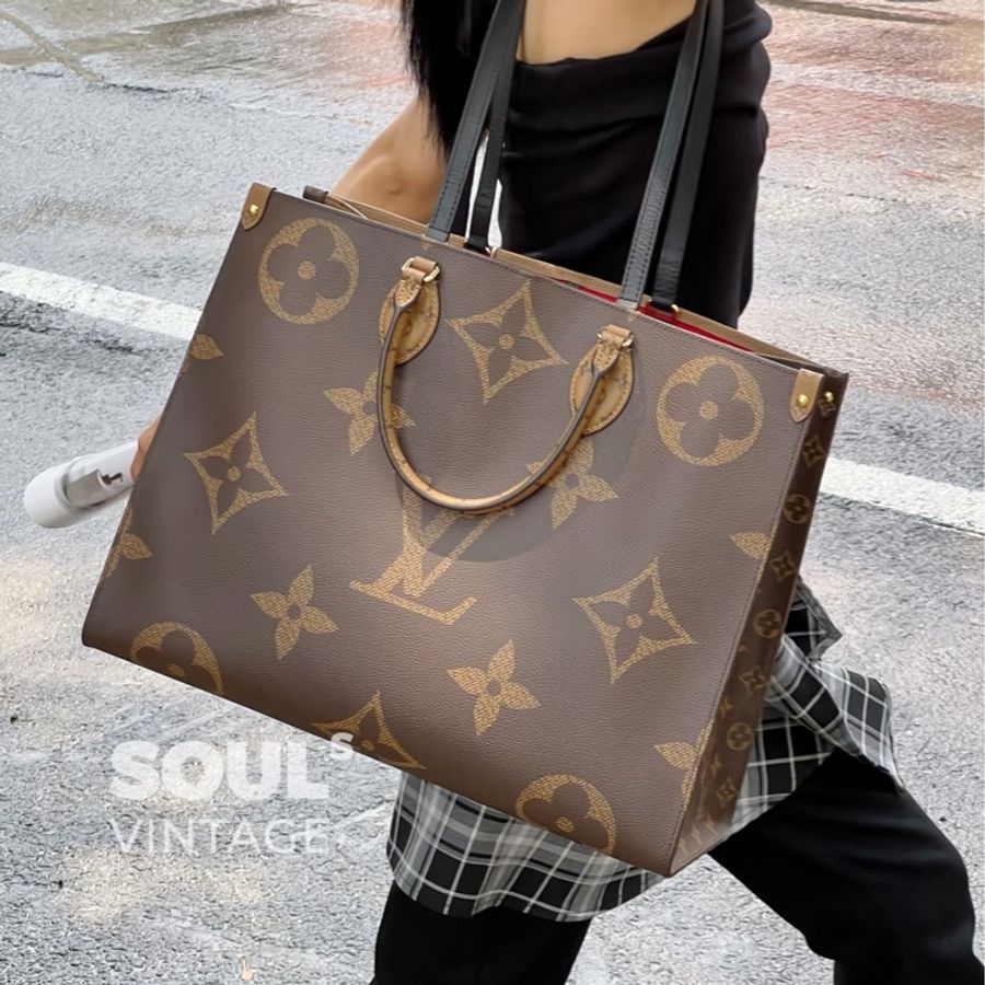 Louis Vuitton • 經典老花On The Go 大號 芯片款✨-1