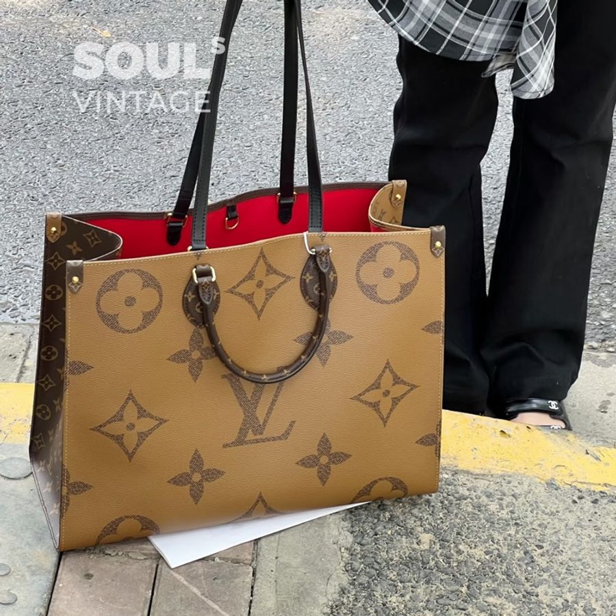 Louis Vuitton • 經典老花On The Go 大號 芯片款✨-2