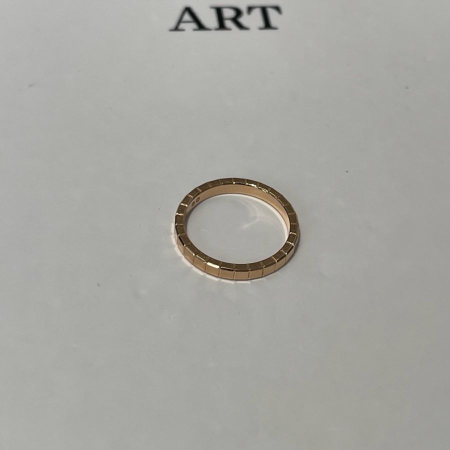 Chopard蕭邦 ICECUBE冰塊系列 窄版 52碼 18k玫瑰金 戒指 男女同款-2