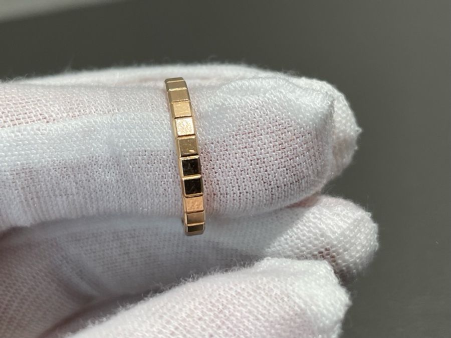 Chopard蕭邦 ICECUBE冰塊系列 窄版 52碼 18k玫瑰金 戒指 男女同款-5