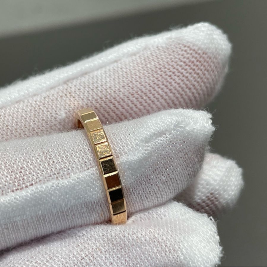 Chopard蕭邦 ICECUBE冰塊系列 窄版 52碼 18k玫瑰金 戒指 男女同款-10