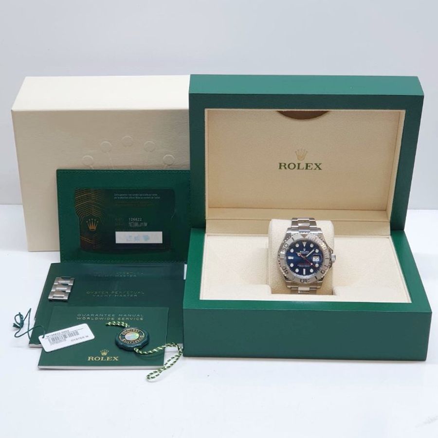 【大眾金時代】ROLEX 勞力士 126622 Yacht-Master 遊艇名仕 2024/07全配件 藍面紅針 大眾金時代G385-9