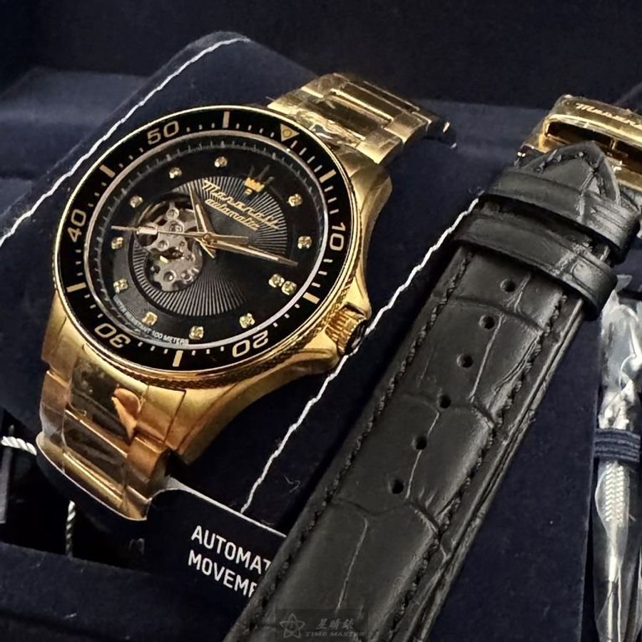 MASERATI手錶,編號R8823140003,44mm金色錶殼,金色錶帶款-0