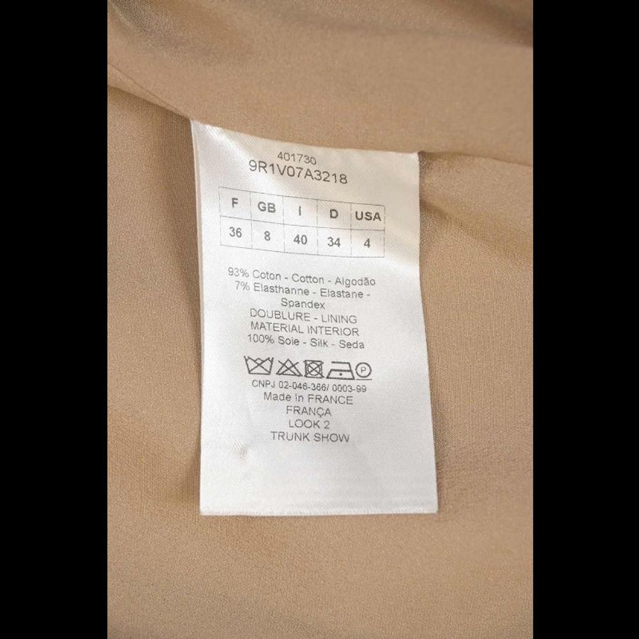 Dior 驼色枪驳领西装上衣外套-1
