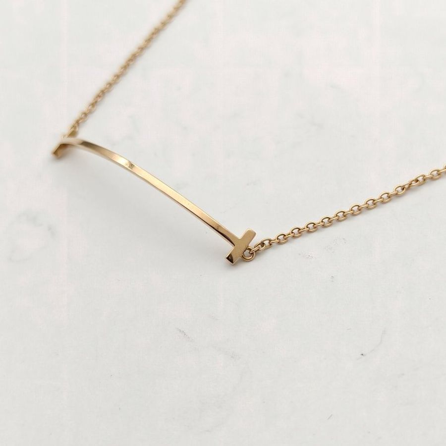 TIFFANY&CO T微笑手链18K玫瑰金S-M码-3