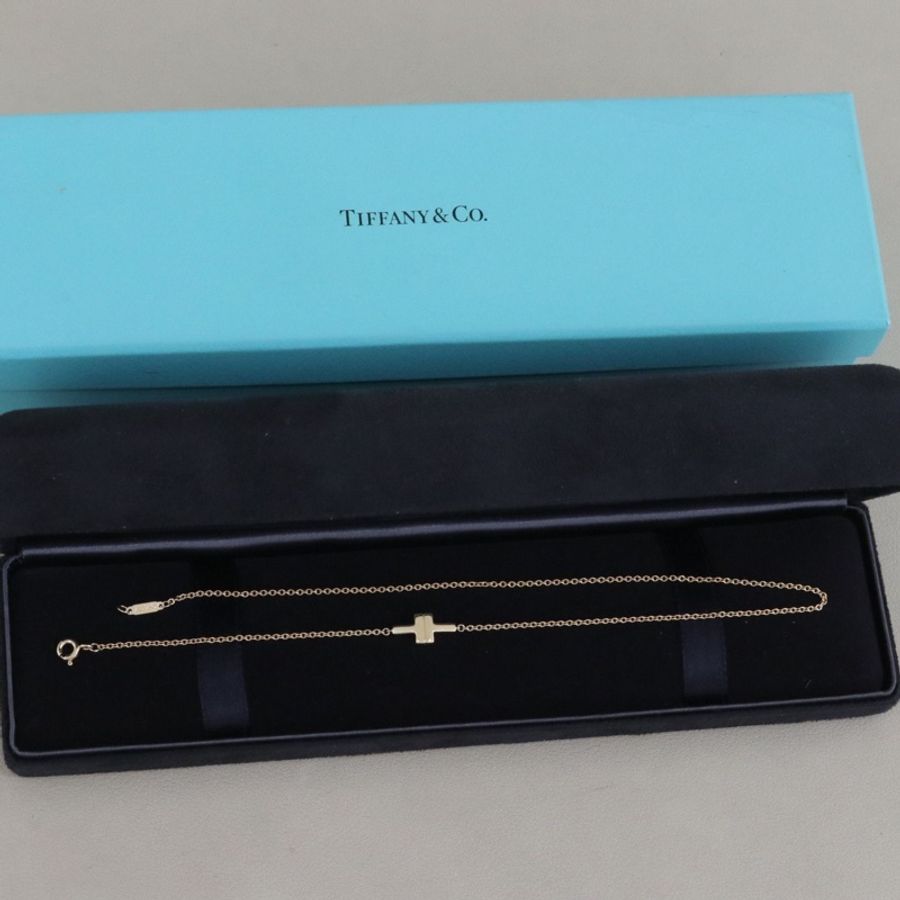 Tiffany蒂芙尼T系列雙層手鍊18K黃金-0