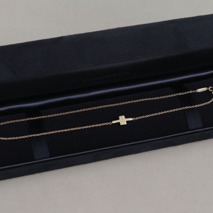 Tiffany蒂芙尼T系列雙層手鍊18K黃金-4