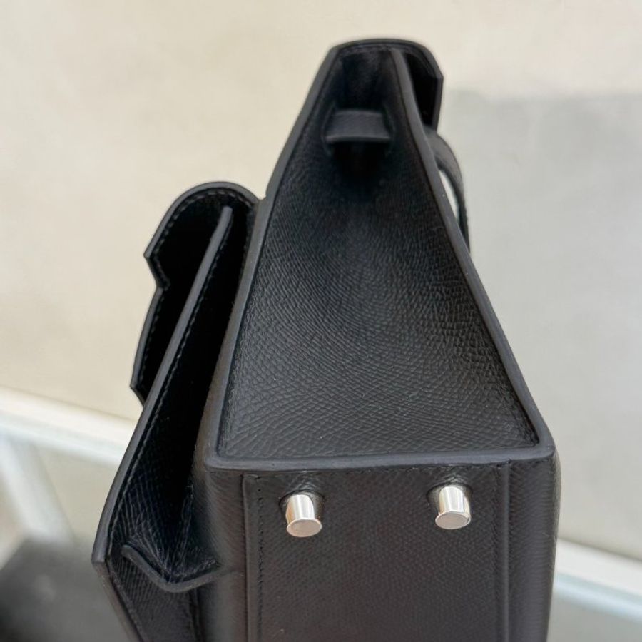 HERMES Kelly En Desordre 20 - Noir 89 黑銀 W-39