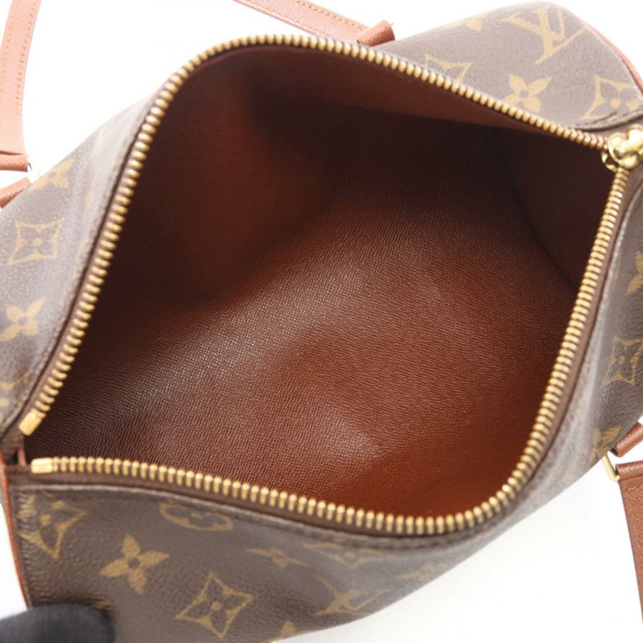 路易威登 Papillon 26 Monogram 舊手提包 M51366 PVC塗層帆布皮革棕色二手女士-2