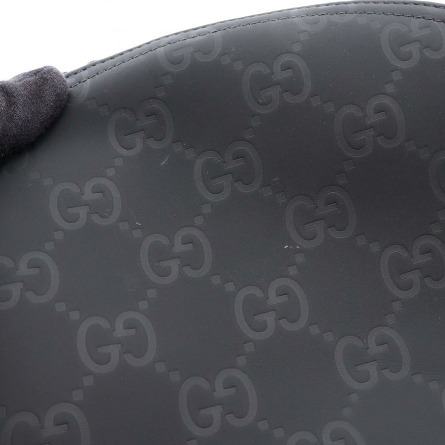 GUCCI Edge 中型雙肩背包 834491 橡膠黑色 二手 男款-9