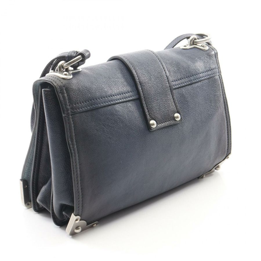 PRADA Cahier 2WAY 單肩包,海軍藍皮革,二手女款-1