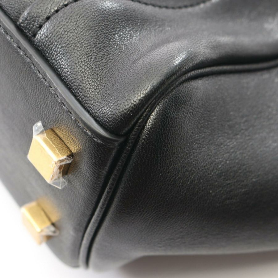 CELINE Little Luggage 2WAY 手提包,黑色真皮,二手女款-6
