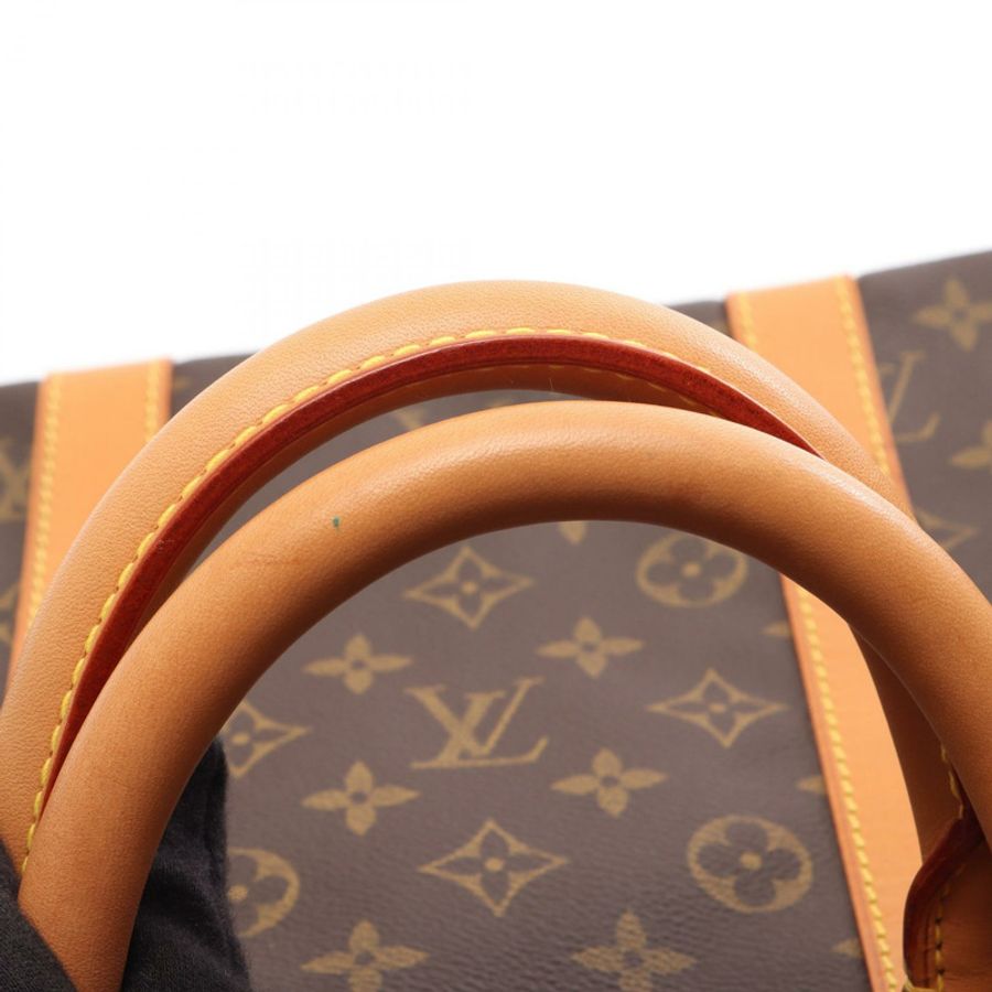 路易威登 Keepall55 Monogram 波士頓包 M41424 PVC塗層帆布皮革 棕色 二手 男女通用-8
