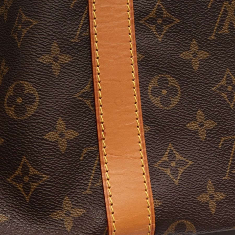 路易威登 Keepall55 Monogram 波士頓包 M41424 PVC塗層帆布皮革 棕色 二手 男女通用-11