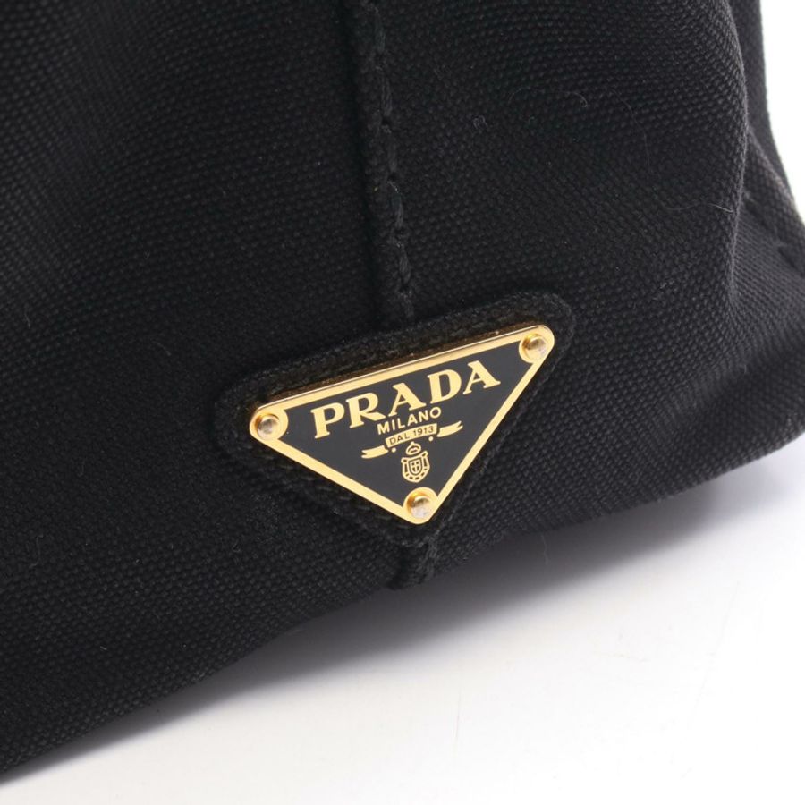 PRADA CANAPA Canapa 2WAY 手提包 1BG439 帆布 黑白 二手 女款-4