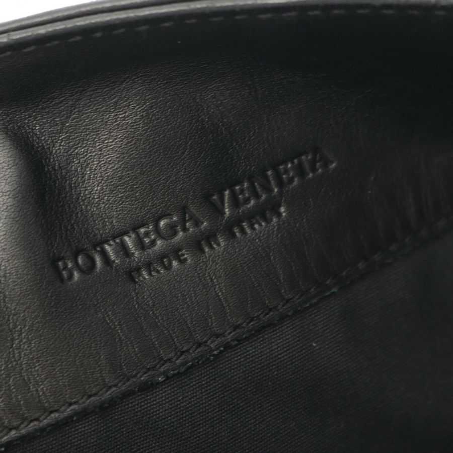 BOTTEGA VENETA Intrecciato 黑色男士真皮單肩包(二手)-3