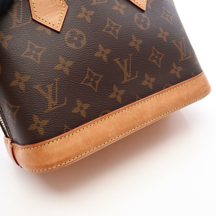 路易威登 Alma BB 單肩手提包 M53152 Monogram 帆布皮革棕色二手-6