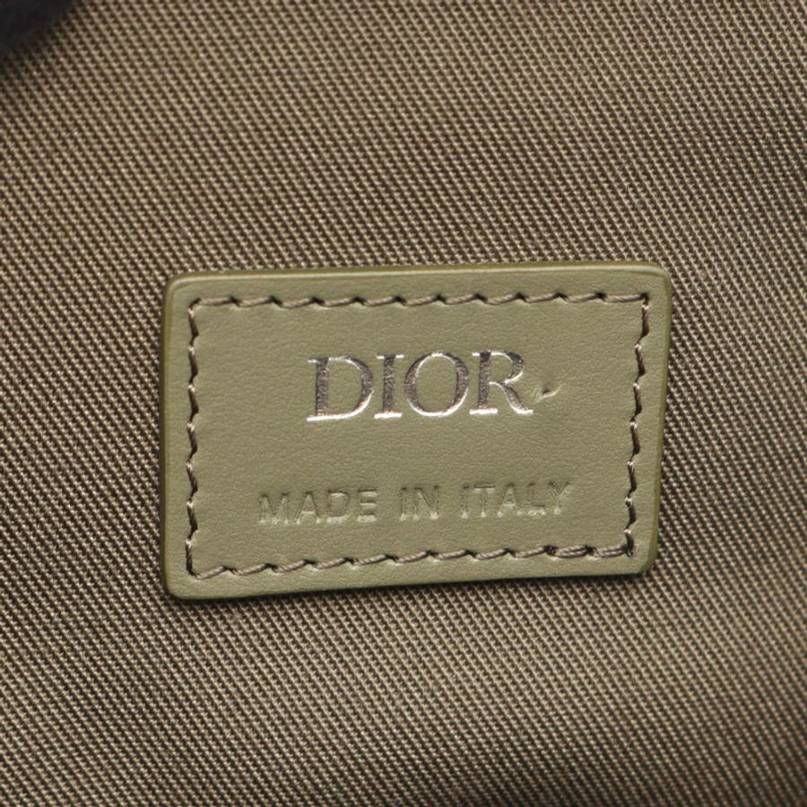 Christian Dior HIT THE ROAD CD 鑽石斜背腰包帆布二手-3
