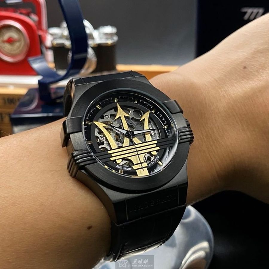 MASERATI手錶,編號R8821108036,42mm黑錶殼,深黑色錶帶款-8