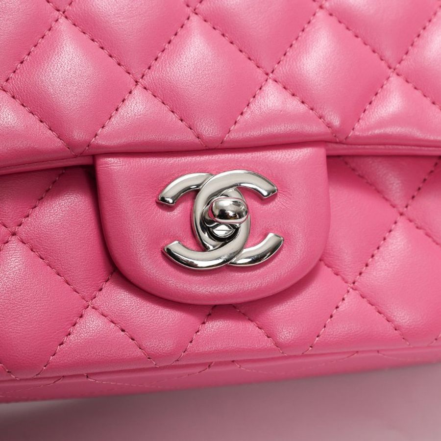 不議價 【9.5新 二手】 Chanel 經典迷你垂蓋手袋-10