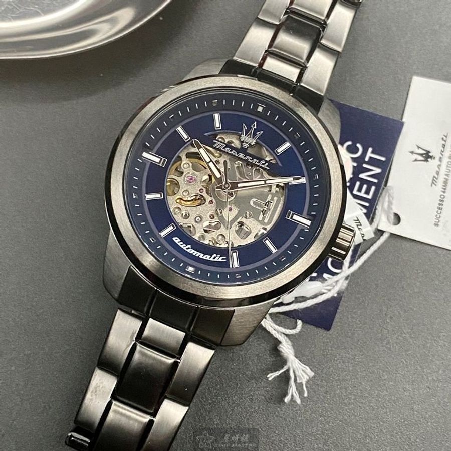 MASERATI手錶,編號R8823121001,44mm黑錶殼,深黑色錶帶款-6